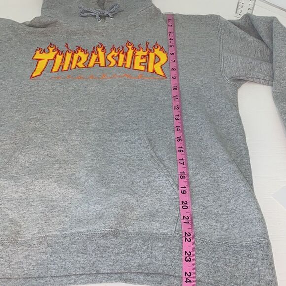 Thrasher Flame Pullover Hoodie Men's Size Small - Picture 7 of 14